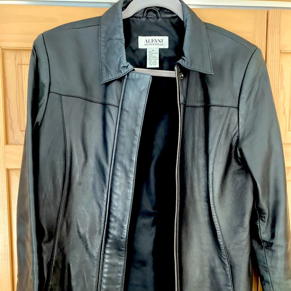 Real leather black jacket